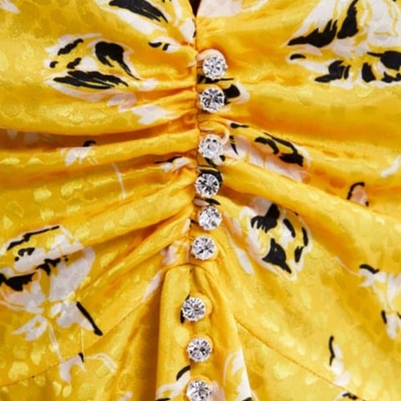 SOLD Silky Zara Floral Summer Mini Dress - Picture 2 of 7